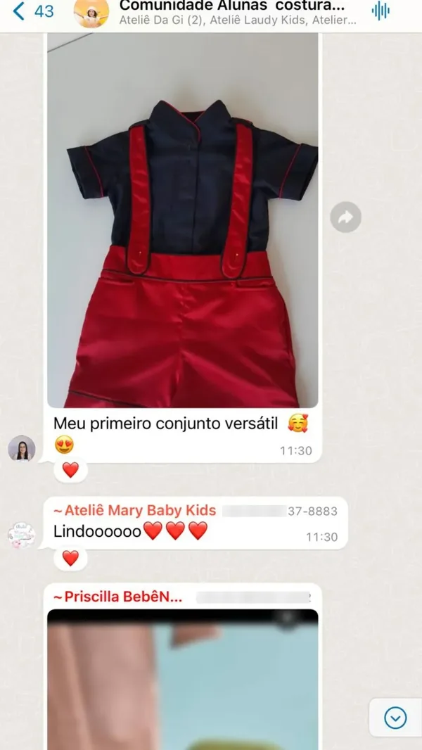 Peça feita por aluna da Costuragi · 1