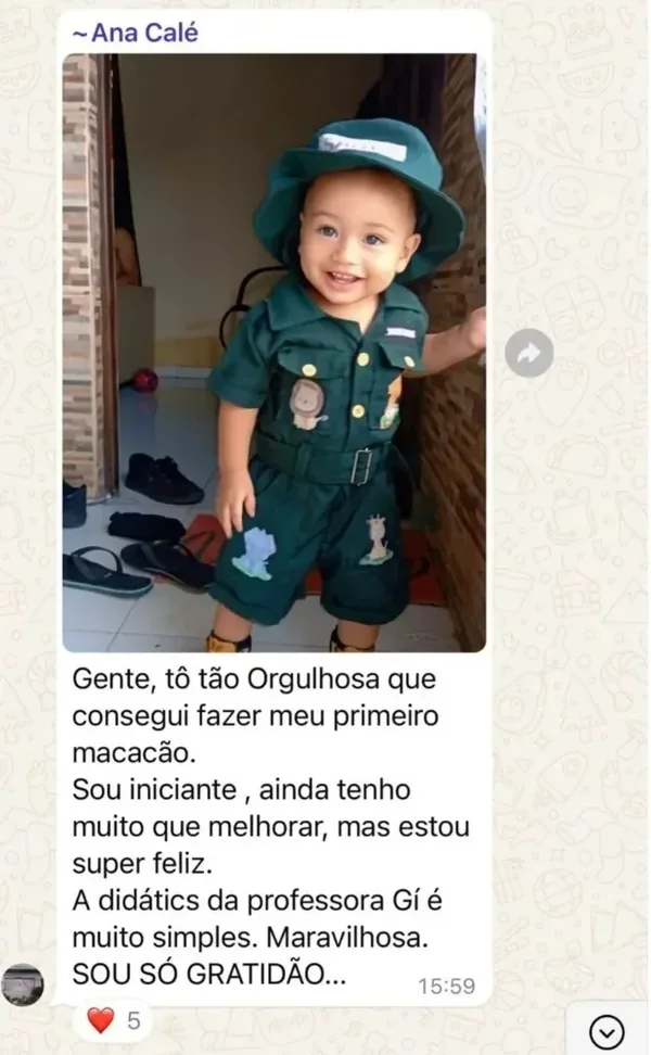 Peça feita por aluna da Costuragi · 6
