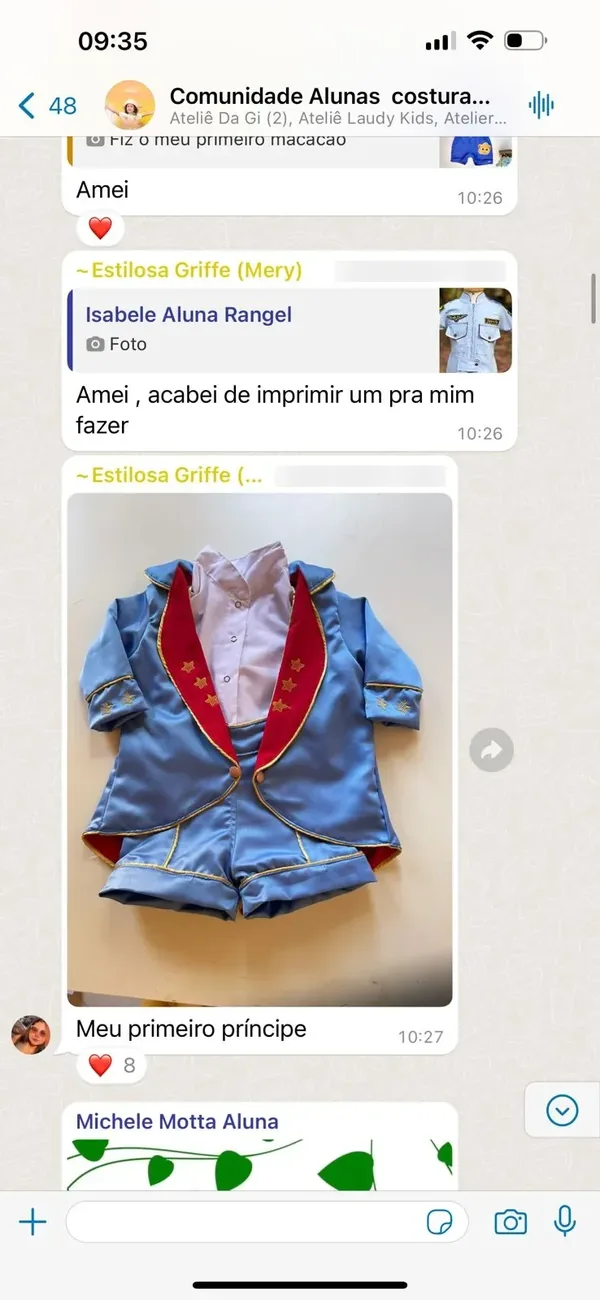 Peça feita por aluna da Costuragi · 15