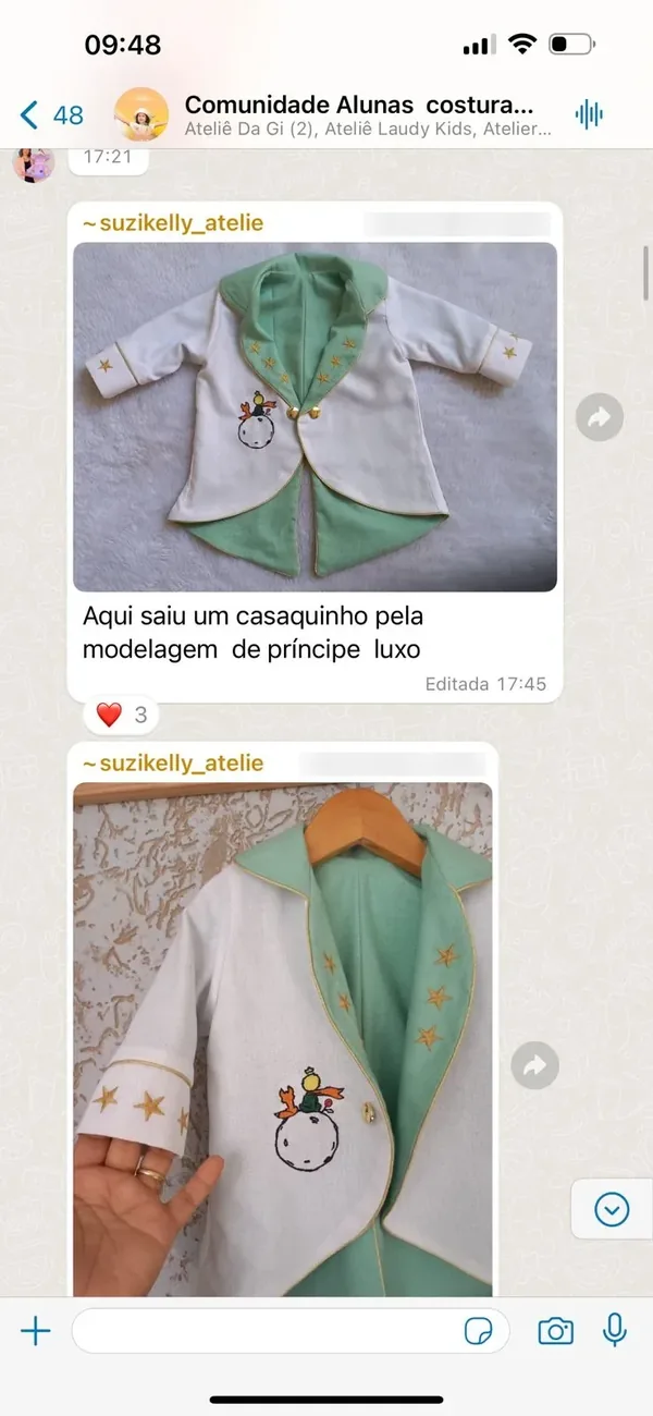 Peça feita por aluna da Costuragi · 22