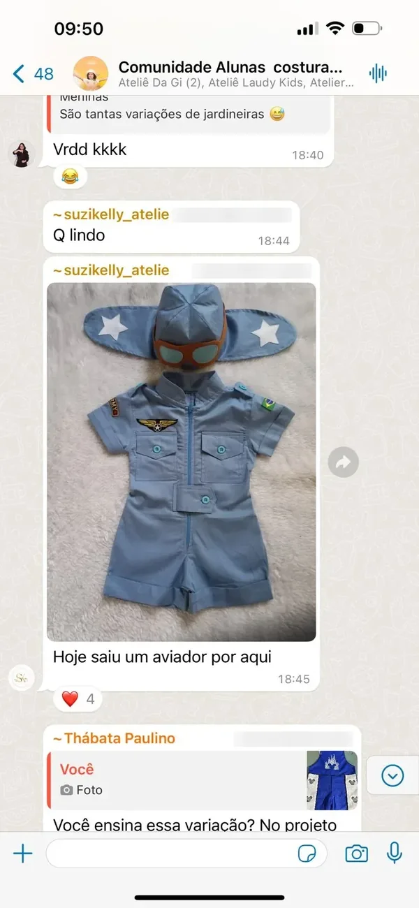 Peça feita por aluna da Costuragi · 24