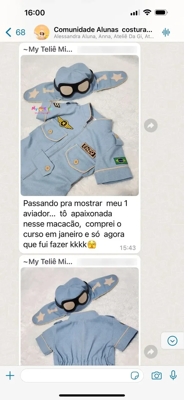 Peça feita por aluna da Costuragi · 31